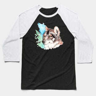 Mexican Wolf bust Baseball T-Shirt